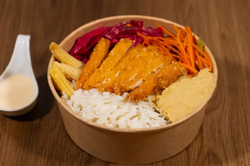 Portakallı Mayonezli Şinitzel Bowl